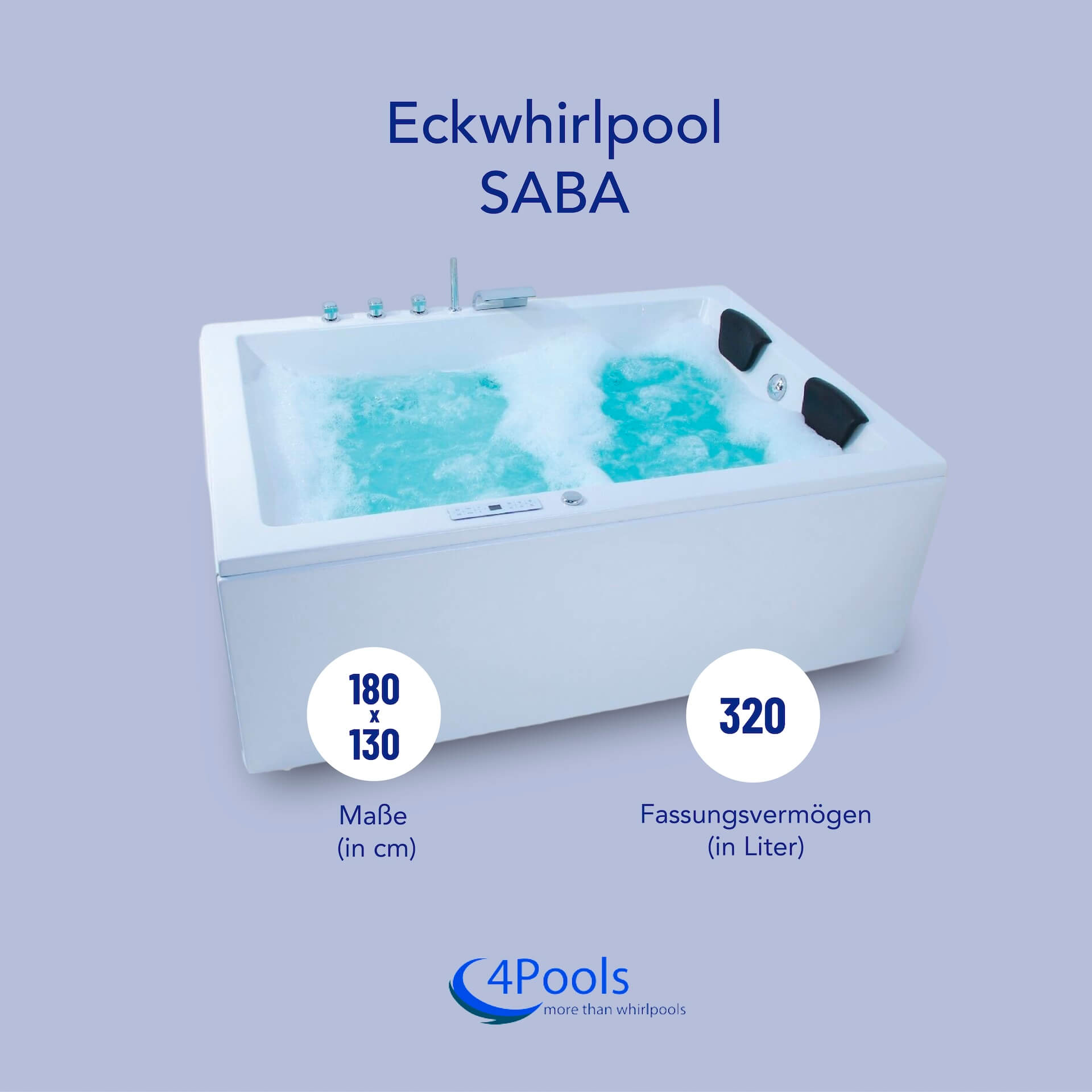 XXL Whirlpool SABA Premium - 24 Düsen