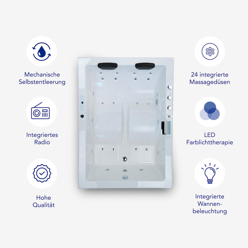 XXL Whirlpool SABA Premium - 24 Düsen