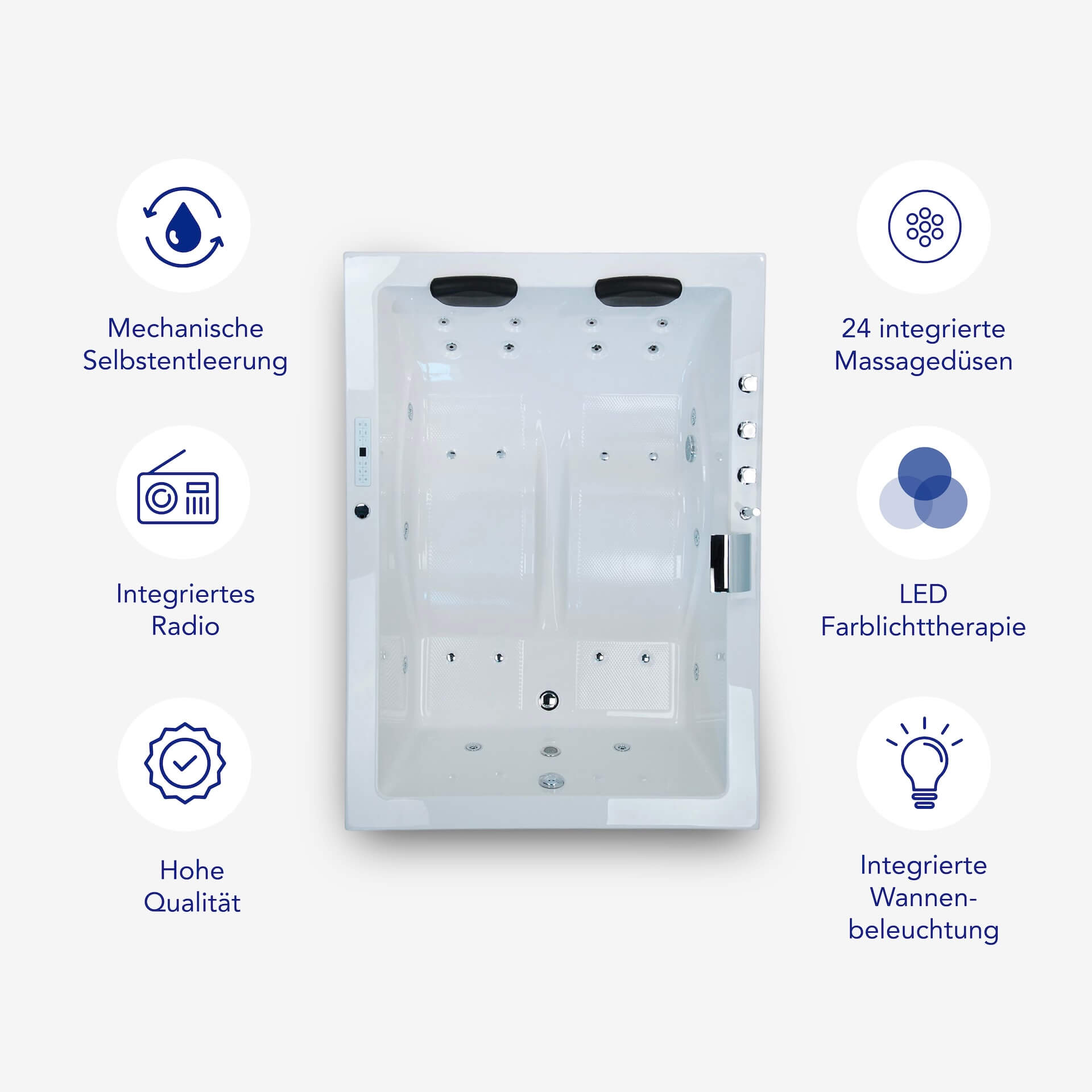 XXL Whirlpool SABA Premium - 24 Düsen