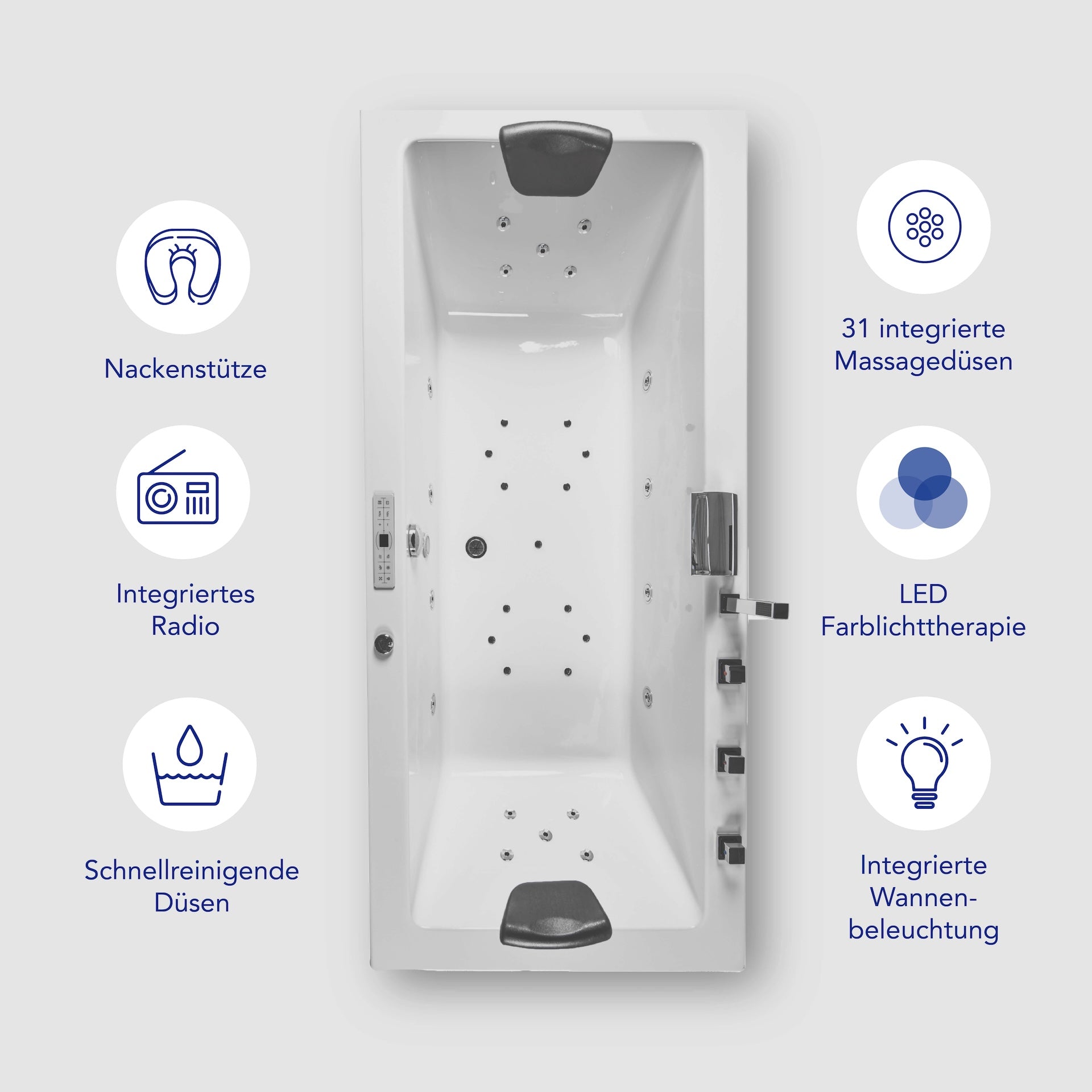 Whirlpool ARUBA Platin  -  31 Düsen