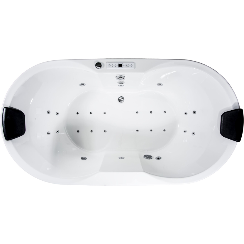 Oval Whirlpool BARBADOS Premium mit 30 Massagedüsen