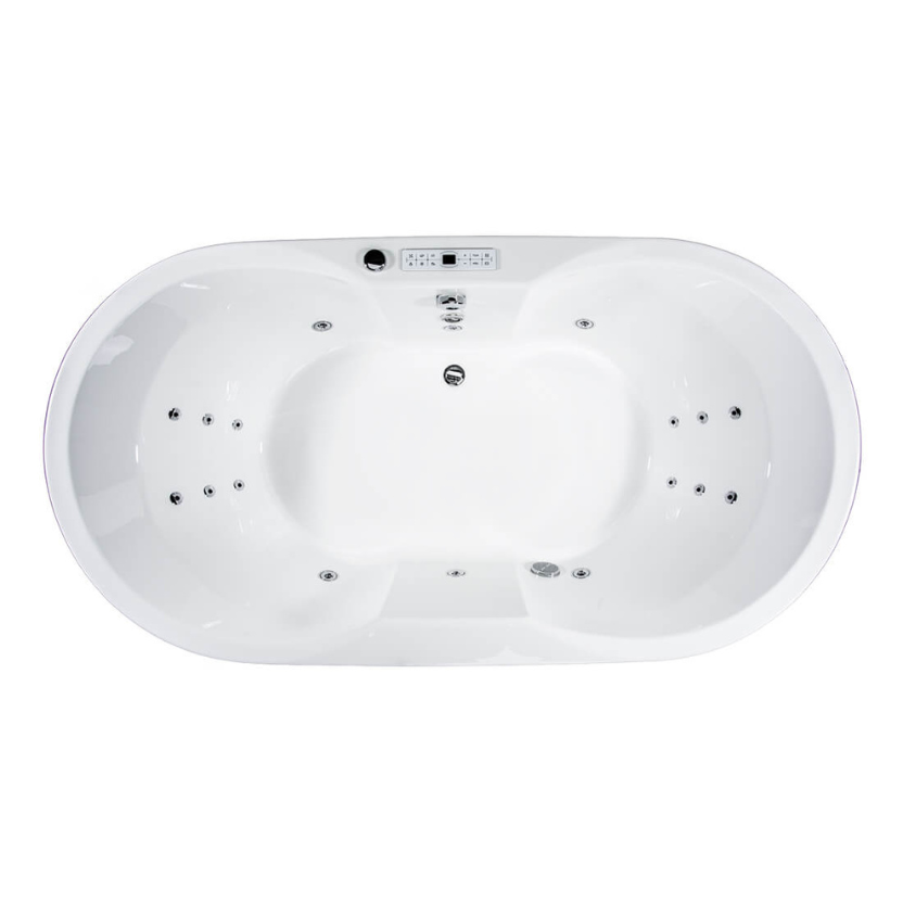 Oval Whirlpool BARBADOS Basic mit 18 Massagedüsen