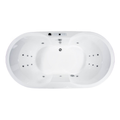 Oval Whirlpool BARBADOS Basic mit 18 Massagedüsen